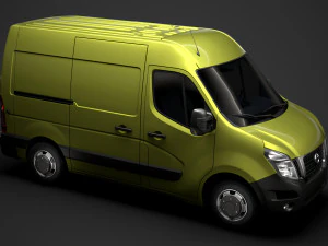 nissan nv 400 l1h2 van 2020 3D Model