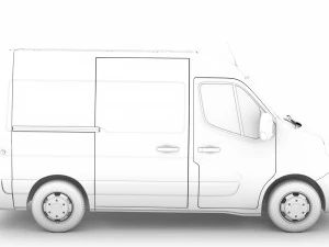 nissan nv 400 l1h2 van 2020 3D Model
