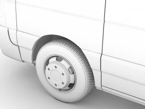 nissan nv 400 l1h2 van 2020 3D Model