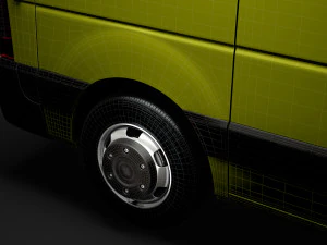 nissan nv 400 l1h2 van 2020 3D Model