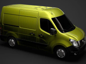 nissan nv 400 l1h2 van 2020 3D Model