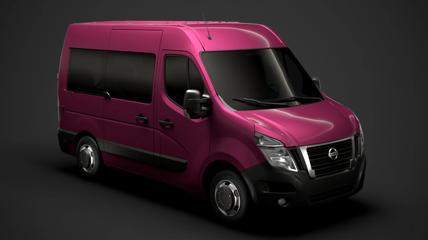 nissan nv 400 l1h2 windowvan 2020 3D Model .c4d .max .obj .3ds .fbx .stl .blend 