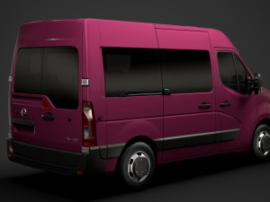 nissan nv 400 l1h2 windowvan 2020 3Dモデル