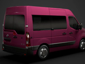 nissan nv 400 l1h2 windowvan 2020 3D Model