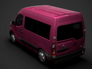 nissan nv 400 l1h2 windowvan 2020 3D Model