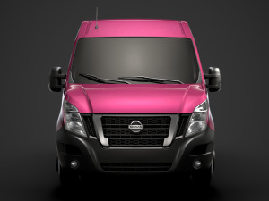 nissan nv 400 l1h2 windowvan 2020 3Dモデル