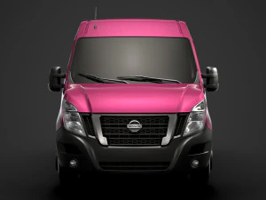nissan nv 400 l1h2 windowvan 2020 3D Model