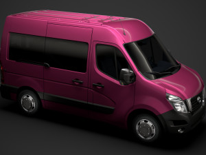 nissan nv 400 l1h2 windowvan 2020 3Dモデル