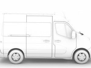 nissan nv 400 l1h2 windowvan 2020 3Dモデル