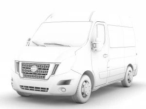 nissan nv 400 l1h2 windowvan 2020 3D Model