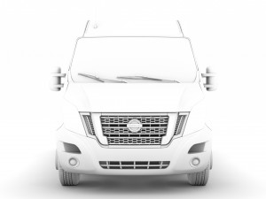 nissan nv 400 l1h2 windowvan 2020 3Dモデル