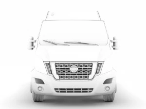 nissan nv 400 l1h2 windowvan 2020 3D Model