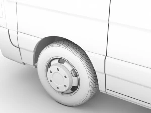 nissan nv 400 l1h2 windowvan 2020 3D Model