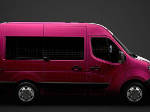 nissan nv 400 l1h2 windowvan 2020 3D Model