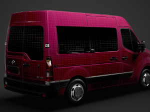 nissan nv 400 l1h2 windowvan 2020 3Dモデル