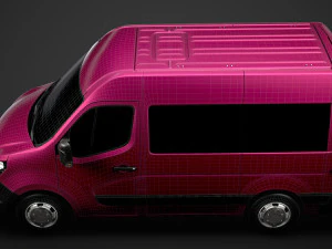 nissan nv 400 l1h2 windowvan 2020 3D Model