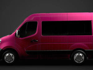 nissan nv 400 l1h2 windowvan 2020 3D Model