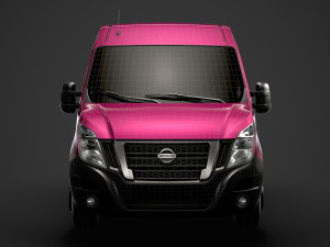 nissan nv 400 l1h2 windowvan 2020 3Dモデル