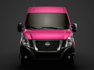 nissan nv 400 l1h2 windowvan 2020 3D Model