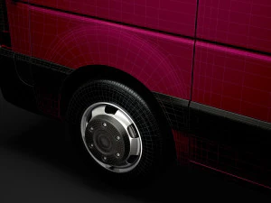 nissan nv 400 l1h2 windowvan 2020 3D Model