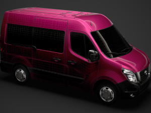 nissan nv 400 l1h2 windowvan 2020 3Dモデル
