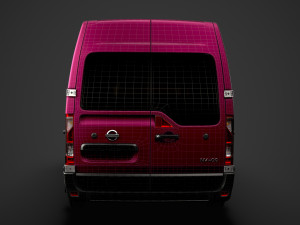 nissan nv 400 l1h2 windowvan 2020 3Dモデル
