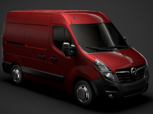 opel movano l1h2 van 2020 3Dモデル
