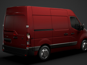 opel movano l1h2 van 2020 3D 模型