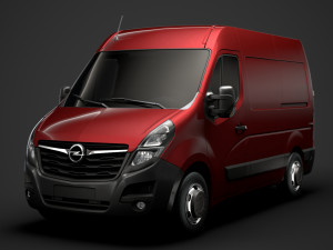 opel movano l1h2 van 2020 3D 模型