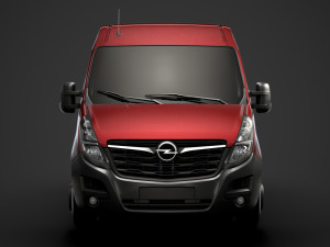 opel movano l1h2 van 2020 3D 模型
