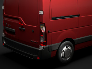 opel movano l1h2 van 2020 3D 模型