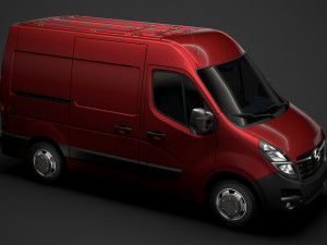 opel movano l1h2 van 2020 3D 模型