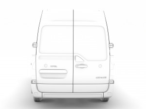 opel movano l1h2 van 2020 3D 模型