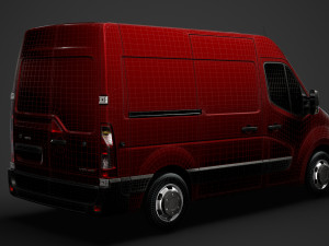 opel movano l1h2 van 2020 3D 模型