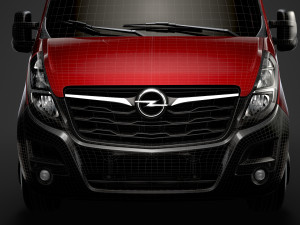 opel movano l1h2 van 2020 3D 模型