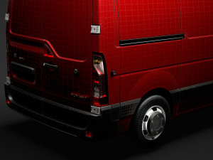 opel movano l1h2 van 2020 3D 模型
