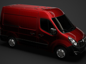 opel movano l1h2 van 2020 3D 模型