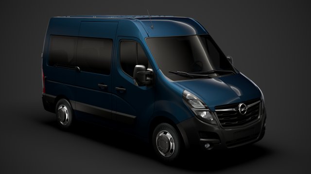 opel movano l1h2 windowvan 2020 Modelo 3D .c4d .max .obj .3ds .fbx .stl .blend 
