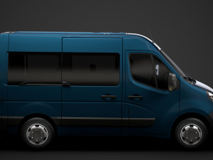 opel movano l1h2 windowvan 2020 Modelo 3D