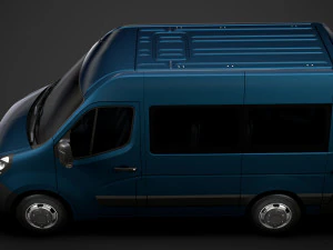 opel movano l1h2 windowvan 2020 3D Model