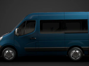 opel movano l1h2 windowvan 2020 3D Model