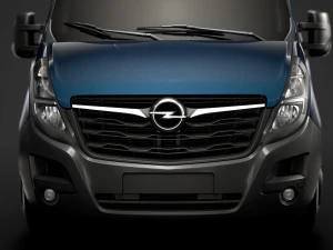 opel movano l1h2 windowvan 2020 3D Model