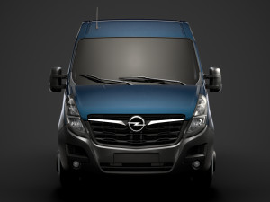 opel movano l1h2 windowvan 2020 Modelo 3D