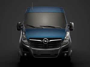 opel movano l1h2 windowvan 2020 3D Model