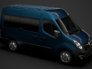 opel movano l1h2 windowvan 2020 Modelo 3D