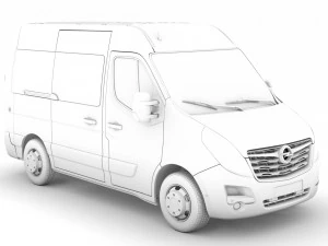 opel movano l1h2 windowvan 2020 3D Model