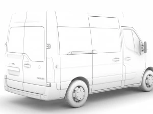 opel movano l1h2 windowvan 2020 3D Model