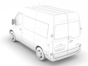 opel movano l1h2 windowvan 2020 3D Model