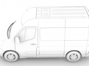 opel movano l1h2 windowvan 2020 3D Model