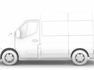 opel movano l1h2 windowvan 2020 Modelo 3D